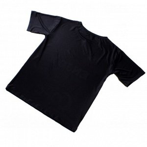 Размер 44-46. Стильная женская футболка World_Enjoy черного цвета.