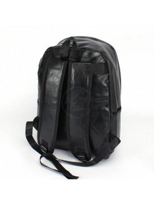Рюкзак муж искусственная кожа Lanchi-1081  (USB-заряд),  1отд,  4внеш,  2внут/карм,  черный 239227