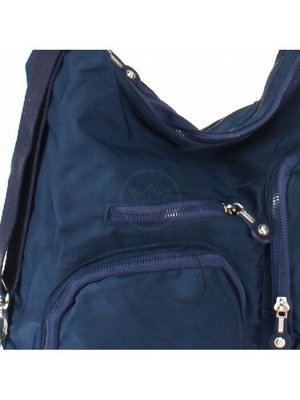 Сумка женская текстиль BoBo-6669 (рюкзак-change),  2отд. 4неш,  3внут/карм,  синий 238732