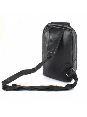 Рюкзак (сумка)  муж искусственная кожа Battr-2106/2  (однолямочный)  1отд,  плечевой ремень,  3внеш карм,  черный 242067