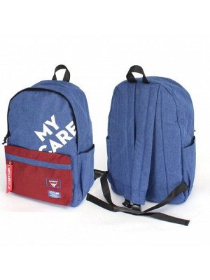 Рюкзак MC-9016,  молодежный,  1отд+отд д/ноут,  3внеш/карм,  синий 240082
