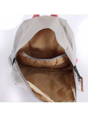 Рюкзак жен текстиль MC-9009,  1отд,  1внутр+3внеш.карм,  серый 240089