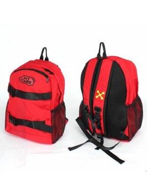 Рюкзак жен текстиль MC-9031,  1отд+отд д/ноут,  3внеш.карм,  красный 240079