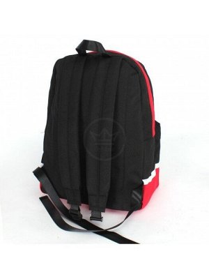 Рюкзак жен текстиль MC-9039,  1отд,  1внутр+1внеш.карм,  черный/красный 240086