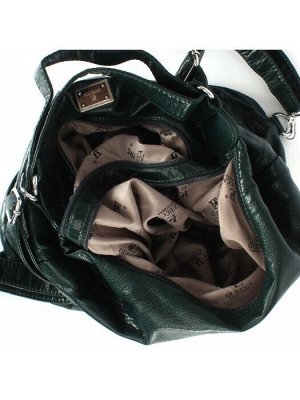 Сумка женская искусственная кожа Guecca-8615  (рюкзак-change),  2отд,  зеленый 240598