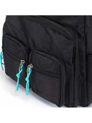 Рюкзак жен текстиль BoBo-8846,  1отд,  2внеш,  5внут/карм,  черный 243150