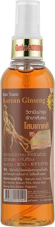 НОВИНКА! Тоник от выпадения и для укрепления волос с красным женьшенем Genive Hair Tonic Korean Ginseng