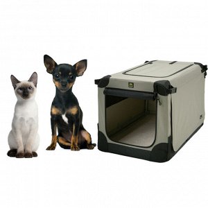 Maelson тканевая клетка кемпер Soft Kennel 52x33x33 серо-кремовый