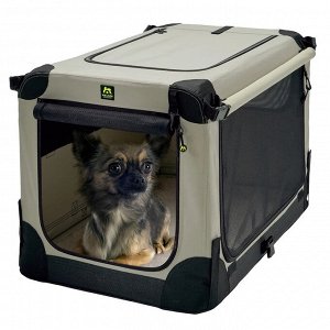 Maelson тканевая клетка кемпер Soft Kennel 52x33x33 серо-кремовый СКИДКА 40%