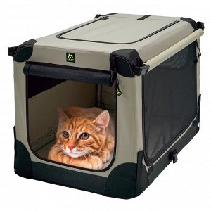 Maelson тканевая клетка кемпер Soft Kennel 52x33x33 серо-кремовый СКИДКА 40%