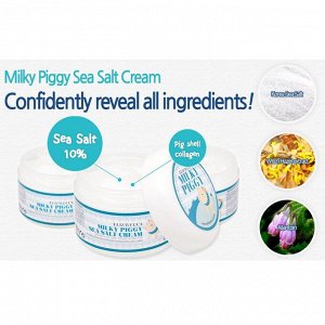 Elizavecca Омолаживающий крем с морской солью Milky Piggy Sea Salt Cream, 100 мл