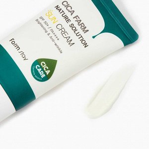 Солнцезащитный крем с центеллой азиатской Farm Stay Cica Farm Nature Solution Sun Cream