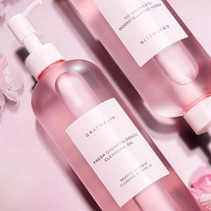 Глубокоочищающее гидрофильное масло с цветочными экстрактами Graymelin Fresh Cherry Blossom Cleansing Oil, 400мл