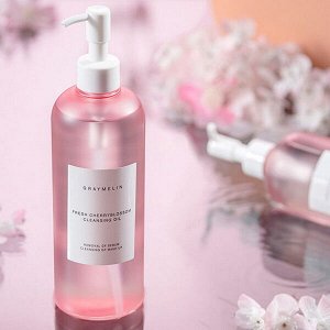 Глубокоочищающее гидрофильное масло с цветочными экстрактами Graymelin Fresh Cherry Blossom Cleansing Oil, 400мл