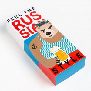 Носки мужские KAFTAN Russia, набор 5 пар, размер 41-44 (27-29 см)