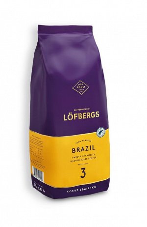 Кофе в зёрнах 1кг Lofbergs Brazil