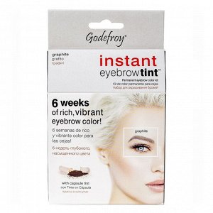 Godefroy Краска-хна для бровей и ресниц / Eyebrow Tint Graphite, графит, 10 капсул