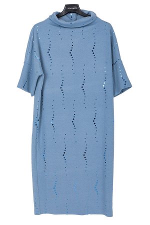 Платье Бренд: OLAR. Цвет: голубой. Фактура: однотонная. Комплектация: платье. Состав: вискоза-89%, полиэстер-11%.