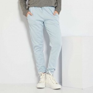 Спортивные брюки из мольтона - сине-серый