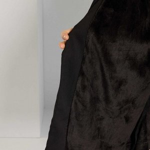 Атласное кимоно на подкладке - черный