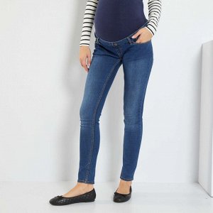 Узкие джинсы длиной L30 для беременных - голубой