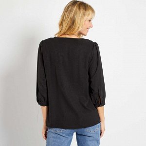 Легкая блузка - черный