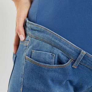 Облегающие джинсы для беременных - голубой