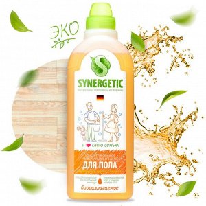 Средство для мытья полов, стен и поверxностей Synergetic, 1 л