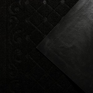 Коврик влаговпитывающий «Ромбы», 40x60 см, цвет чёрный
