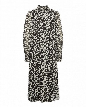 Платье жен. (002200) черно-белый