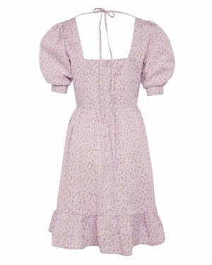 Платье жен. (002126) бело-розово-сиреневый
