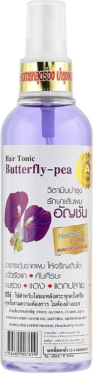 Тоник от выпадения и для укрепления волос с синим чаем Genive Hair Tonic Buterfly Pea