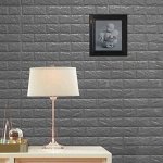 Декоративная стеновая 3D панель, 1 шт, серый/Мягка серая панель на клейкой основе