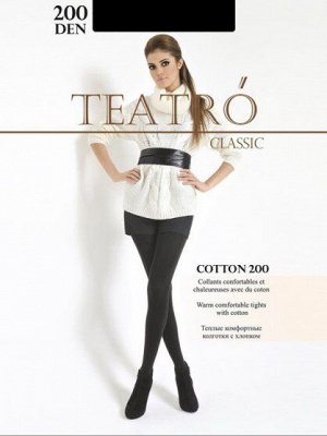 Колготки теплые, Teatro, Cotton 200 оптом