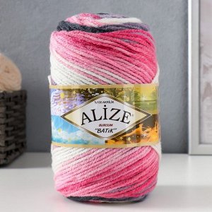 Пряжа для вязания спицами, крючком ALIZE, Burcum batik, 100% акрил, 200 м/100 г, (1602)