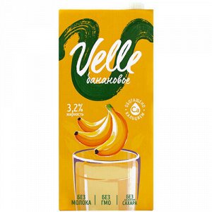 Напиток растительный "Овсяный", со вкусом банана Velle, 1 л