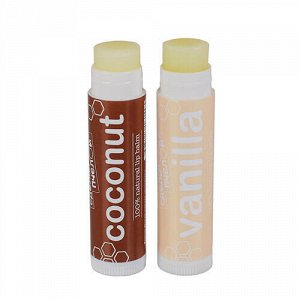 Бальзамы для губ "Coconut &amp; Vanilla", с пчелиным воском Сделано пчелой, 2 шт