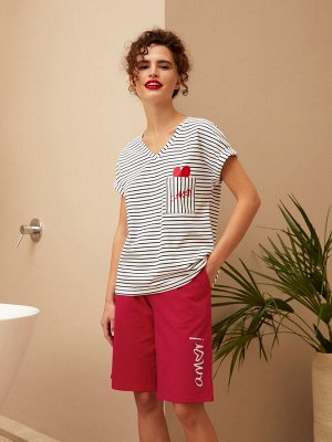 Комплект жен: фуфайка (футболка), шорты Mia Cara