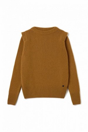 Джемпер Несколько вариантов цвета

Теплый пуловер прямого силуэта из 100%-ной шерсти. Линия плеч подчёркнута накладными ребристыми вставками, перекликающимися с окантовкой модели.

Ткань: 100% Шерсть.