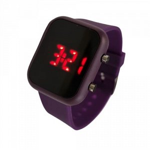 Хит продаж! LED Часы, цвет фиолетовый, Ч12708, арт.126.198