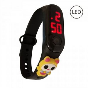Детские наручные LED часы, чёрные, Ч35459, арт.126.148