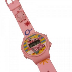 Детские часы, розовые, Ч13459, арт.126.136