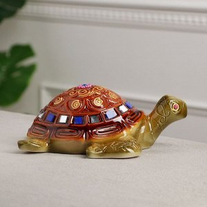Статуэтка "Черепаха", керамика, 25x21x 9 см, микс