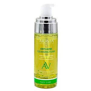 Aravia Laboratories Пенка для умывания с коллоидной серой и экстрактом женьшеня Anti-Acne Cleansing Foam, 150 мл