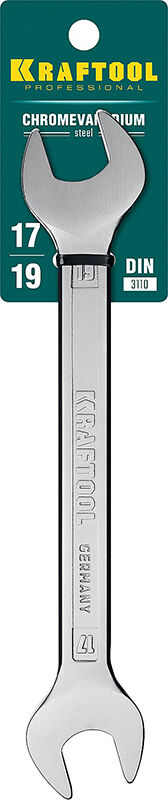 Рожковый гаечный ключ 17 x 19 мм