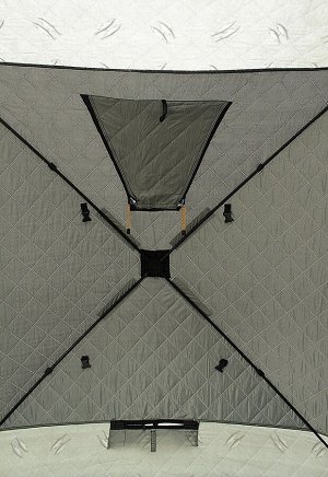 Палатка зимняя WOODLAND Ultra Long, 230х170х180 см (серо-черная)