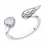 Серебряное кольцо с фианитом