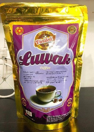 Кофе натуральный жареный в зернах Лювак 500 гр. VietDeli