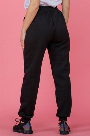 Теплые женские брюки из футера трехнитки с начесом