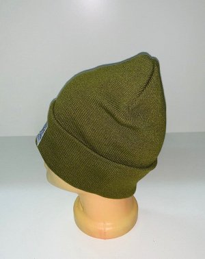 Шапка Светло-оливковая модная шапка  №282
